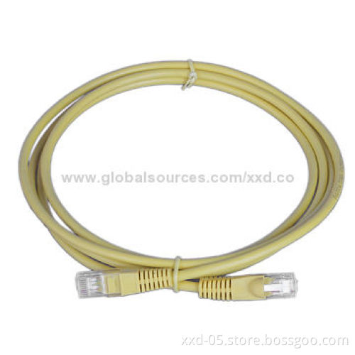 White Color New PVC RJ45 UTP Cat5e Round Cable/Network Patch Cord, 24AWG Strain CopperNew